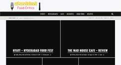 Desktop Screenshot of ahmedabadfoodcritics.com